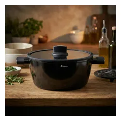 Garnek z pokrywką ILAG ULTIMATE MONDEX ALLESKEN VALERIAN 6,7 l czarny