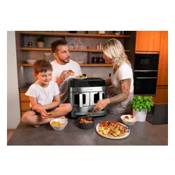 Air Fryer Frytkownica beztłuszczowa CONCEPT Pizza Trio FR9000 18.5 l z podwójnym koszem + szuflada do pieczenia