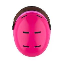 Kask narciarski dziecięcy SALOMON GROM VISOR pink z WBUDOWANA SZYBĄ - KAT. S2 - Rozmiar - M