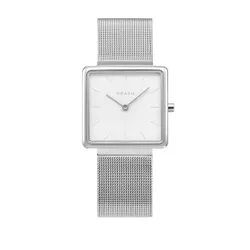 Obaku Kvadrat V236LXCIMC Gümüş Saat