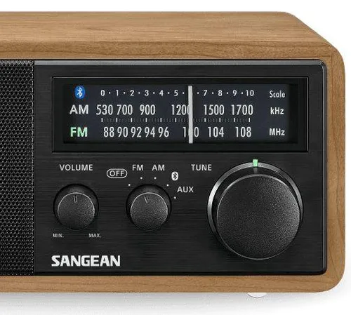 Radioodbiornik Sangean WR-11BT+ Radio FM Bluetooth Brązowo-czarny