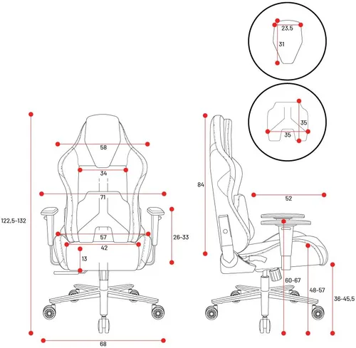 Fotel DIABLO CHAIRS X-One Prime Różowy