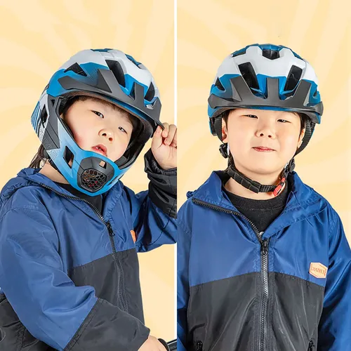 Kask rowerowy dziecięcy Rockbros 10110061001 Kids Helmet blue/white/black