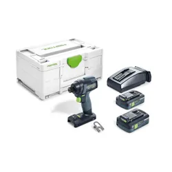 Аккумуляторный ударный Гайковерт Festool tid 18 HPC4, 0 и-Plus