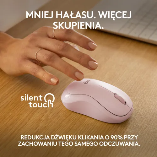 Myszka Logitech M240 Silent Różowy