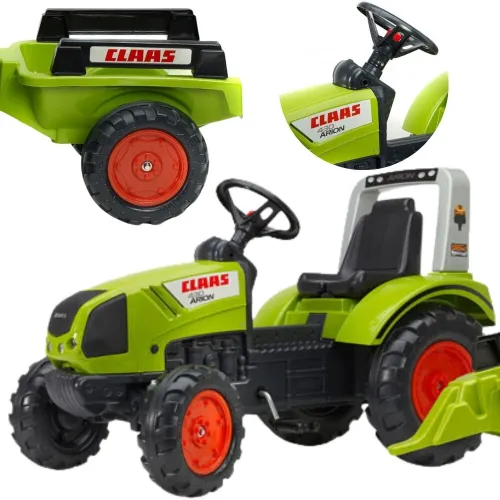 Falk Traktor na Pedały Claas Duży z Przyczepką od 3 lat