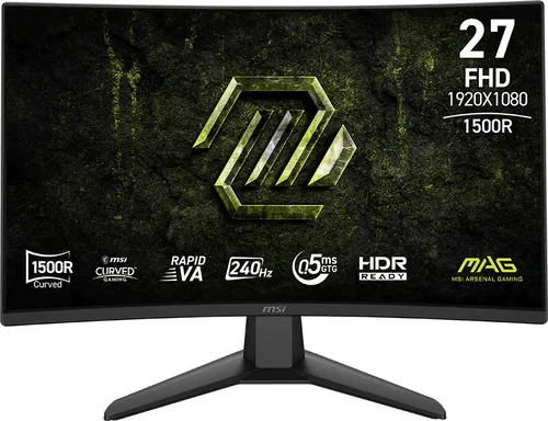 Monitor MSI MAG 274CF X24 27" 1920x1080px 240Hz 0.5 [GTG] Curved