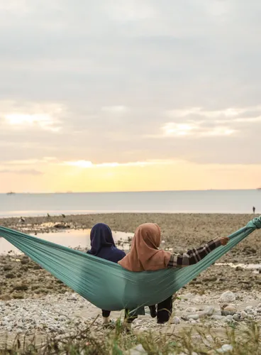 Hamak Ticket To The Moon Compact Hammock - petrol green