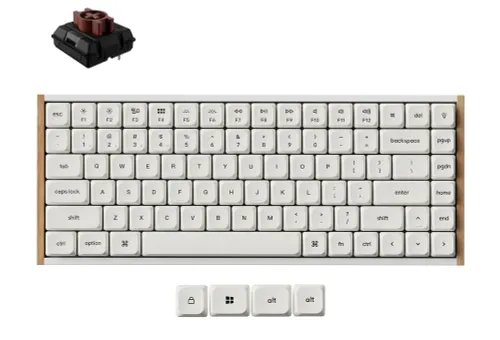 Klawiatura gamingowa Keychron K3U-Q3Z 75% Milk POM Brown Switch 8K