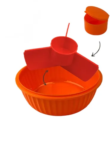 Miska lunchbox Yumbox Poke Love Bowl 1050 ml - tangerine orange