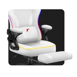 Fotel HUZARO Force 4.6 RGB Biały