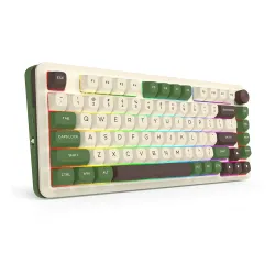 Klawiatura mechaniczna Redragon K681CGC-RGB-PRO Cyrus Dragon Growl Biało-zielony