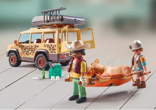 Набор фигурок Playmobil Wiltopia 71293 С внедорожником среди львов