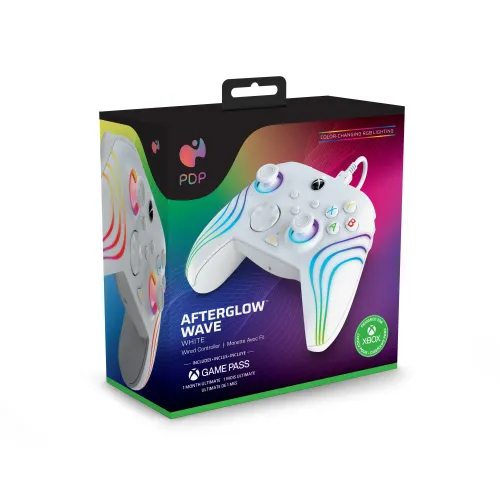 Геймпад PDP Afterglow Wave White Pad для ПК Xbox проводной белый