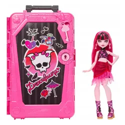 LALKA MONSTER HIGH STRASZYSEKRETY S7 Draculaura wakacje zestaw z walizką