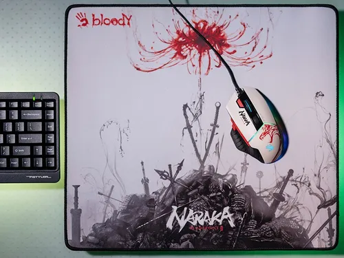 Myszka gamingowa A4Tech Bloody W95Max Naraka przewodowa 12000 dpi optyczna biała