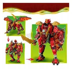 LEGO Ninjago 71868 Transformujący smoczy mech Wyldfyre, zestaw klocków 9+