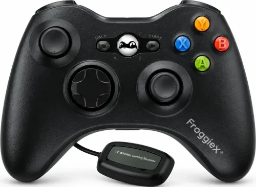 Pad FroggieX FX-X360-PC-B-WR do PC, Xbox 360 Bezprzewodowy Czarny