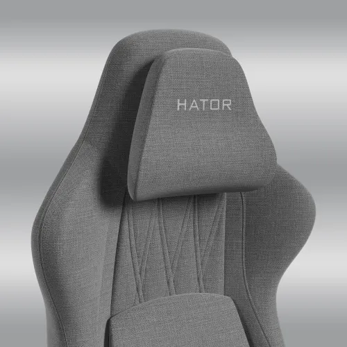 Fotel Hator Darkside 3 Fabric Size M Gamingowy do 100kg Tkanina Szary