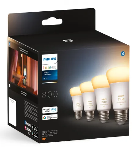 Żarówka LED Philips Hue White Ambiance E27 4 szt.