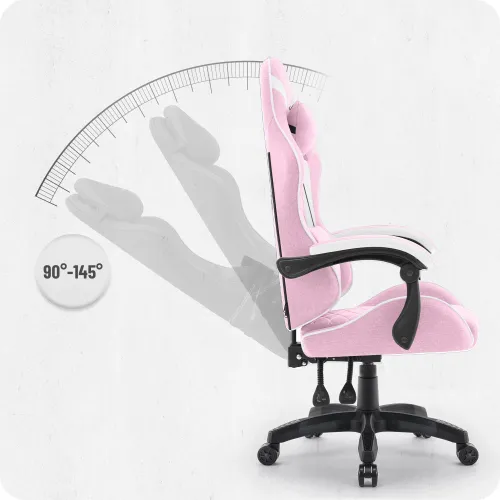 Fotel CABRO C500 Różowo-Biały