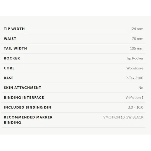 Narty Volkl Peregrine XT + wiązania vMotion 10 GW 2025