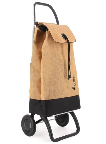 Wózek na zakupy 2-kołowy Rolser I-Max Yute Bi 2 Wheels - natural / black
