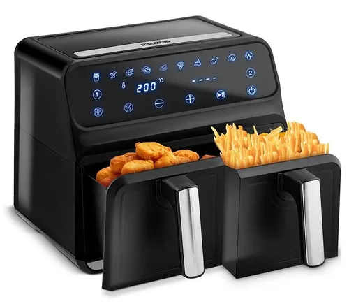 Air Fryer Frytkownica beztłuszczowa BERDSEN BD-653 8l z podwójnym koszem