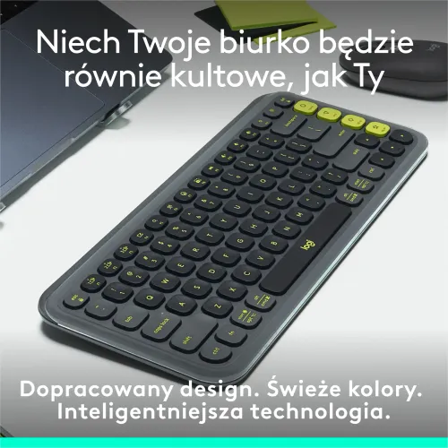 Klawiatura membranowa Logitech POP Icon Keys Grafitowy