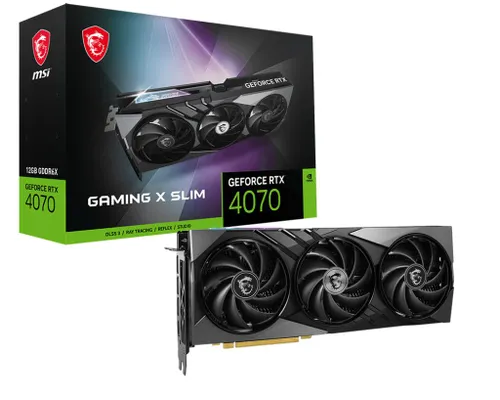 Karta graficzna MSI GeForce RTX 4070 GAMING X SLIM 12GB GDDR6X 192bit DLSS