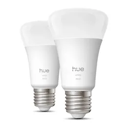 Inteligentna żarówka LED PHILIPS HUE 929003856102 9.5M E27 Bluetooth, Zigbee (2 Szt.)