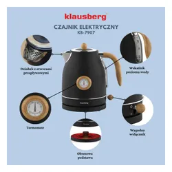 Czajnik KLAUSBERG KB-7907 Czarny