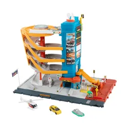 Mattel Zestaw z parkingiem i pojazdami Action Drivers