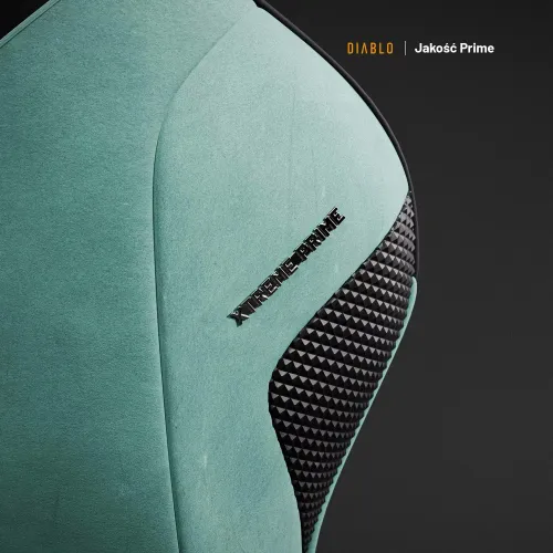 Fotel Diablo Chairs X.One Prime,Normal Size, Mystic Mint Gamingowy Do 140kg Tkanina Miętowy