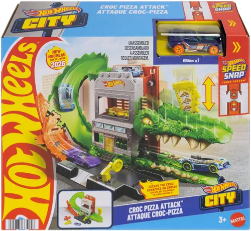 Tor Hot Wheels City Krokodyl Atak na pizzerię JHL93