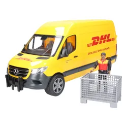 Bruder MB Sprinter DHL z figurką kuriera i z akcesoriami (02671)