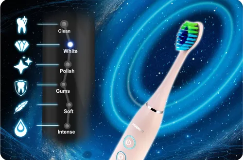Szczoteczka soniczna BERDSEN Galaxy Duo (2 sztuki) Czarny + Różowy