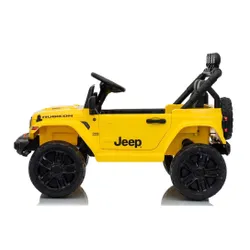 Auto Na Akumulator Jeep Rubicon 2X200W 24V Eva Skóra LED Pilot Radio MP3