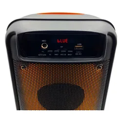 FLAMEBOX UP Hoparlör-FM Radyo ve MP3 Çalarlı Bluetooth 5.0 Hoparlör, 600W PMPO, ALEV aydınlatması