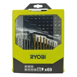 Ryobi RAK69MİX Matkap Ucu ve Bit Seti (69 adet)