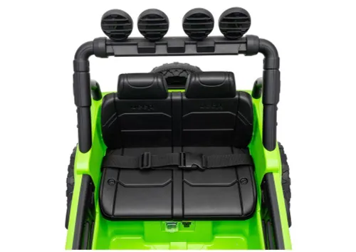 Auto Na Akumulator Jeep Rubicon 2X200W 24V Eva Skóra LED Pilot Radio MP3