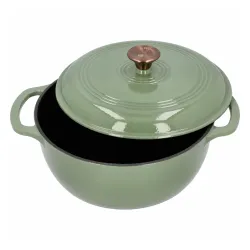 BROWIN Szałwiowy 5,8 l - garnek żeliwny emaliowany