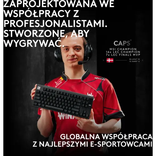 Klawiatura magnetyczna Logitech G Pro X2 TKL Rapid Czarny