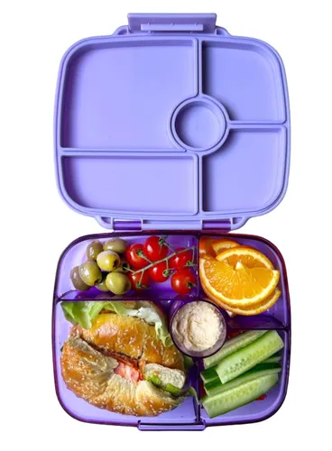 Lunchbox głęboki 5-komorowy Yumbox Go Bento Box - Kyoto purple