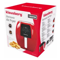 Air Fryer Frytkownica beztłuszczowa KLAUSBERG KB-7571 Czerwony 7.7l 7 automatycznych programów