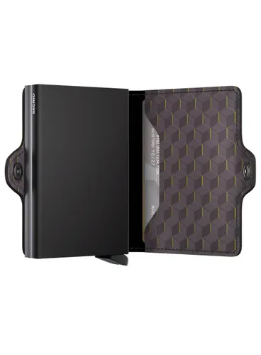 Portfel kieszonkowy RFID Twinwallet Secrid Optical - grey / yellow