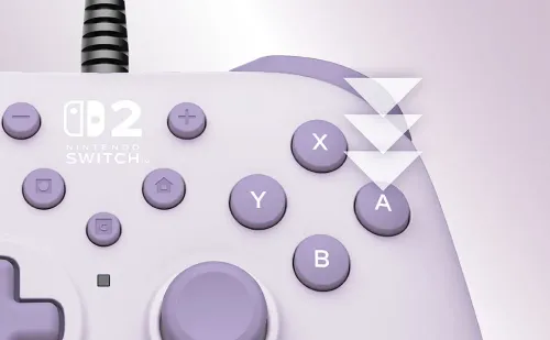 Pad Hori Turbo Cozy Lavender do Nintendo Switch 2 Przewodowy