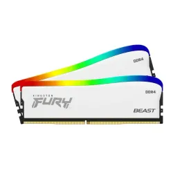 Pamięć RAM Kingston FURY Beast RGB DDR4 16GB (2 x 8GB) 3600 CL17 Biały