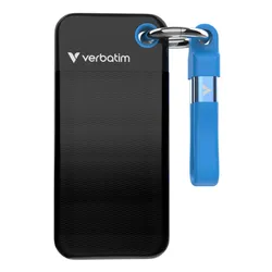 Dysk VERBATIM Pocket 128GB SSD Czarno-niebieski