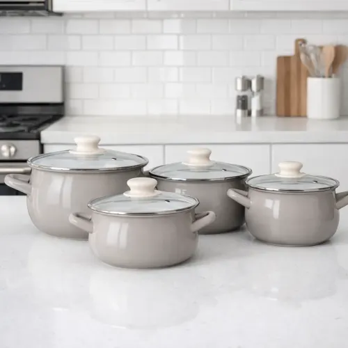 Zestaw garnków Altom Design 02050021312 Indukcja Emalia 8 elementów